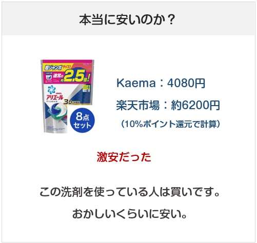 kaemaのファミペイ払いで50%引きは本当に安いのか？